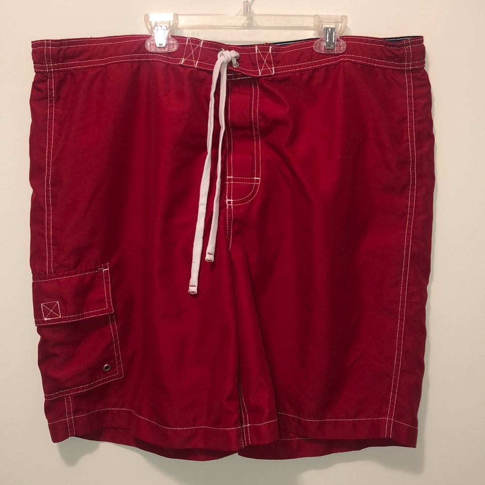 Men’s Merona Red Swimming Trunks